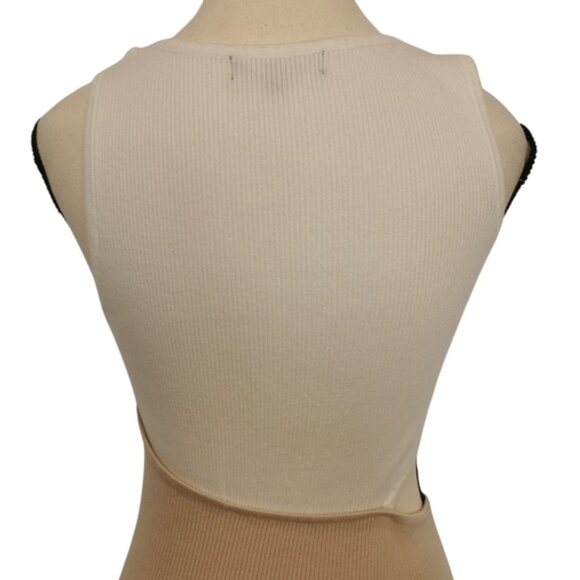 Lulus Fabulous Favourite Ribbed Cutout Sleeveless Midi Sweater Dress - Sz S - Picture 6 of 10